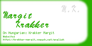 margit krakker business card